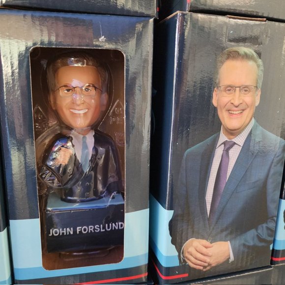 HEY HEY WHAT DO YOU SAY JOHN FORSLUND SEATTLE KRAKEN Bobblehead NHL Hockey NIB - Picture 1 of 6